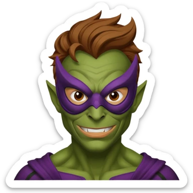 Green goblin's Spiderman  sticker