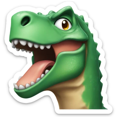 Dinosaur crying   sticker