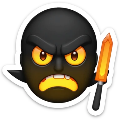 make 50 emojis with shadow ruler theme with different emotions and each of them having glowing eyes sticker