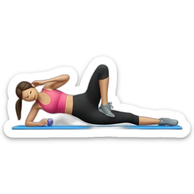 inclined plank exercise sticker
