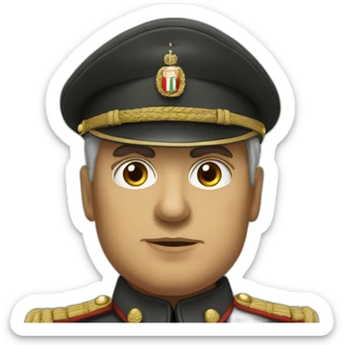 mussolini italy sticker