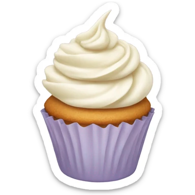 A vanilla cupcake sticker