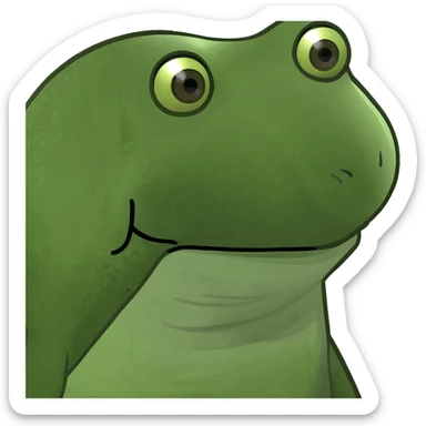 A blue candy cane sticker