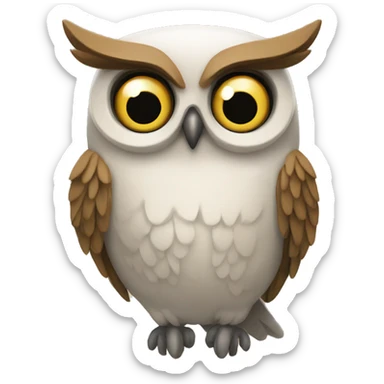 athena's owl sticker