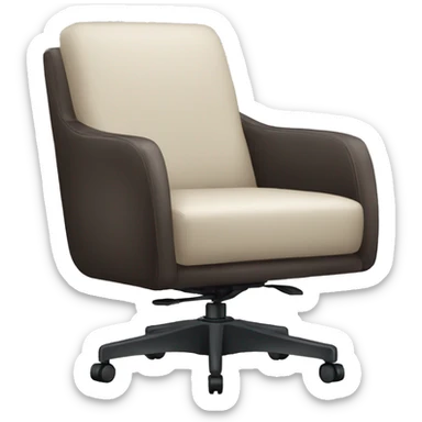 comfortable office chair for It worker sticker