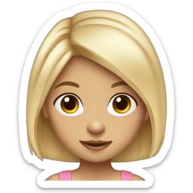 fullbody female young child girl light skin knickers cute adorable sweet sticker