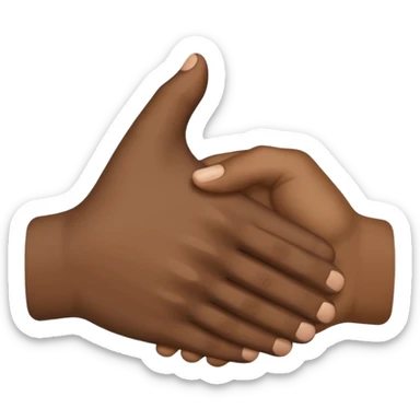 apretón de manos, solo manos, sin brazos sticker