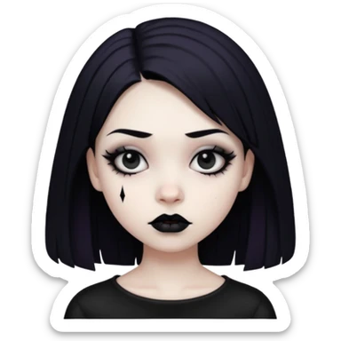 Enmity - state or feeling of being actively opposed or hostile - gothic teenager sticker