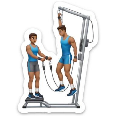 standing cable-machine-leg-raise with ankle-cuffs sticker