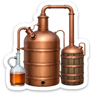 moonshine still sticker