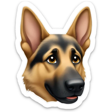 german shepherd dog sticker