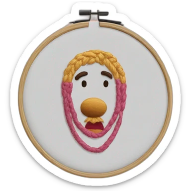 embroidery hoop sticker