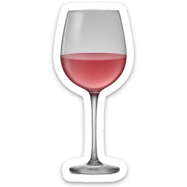 Rose wine glass that says “Wednesday Megan” sticker