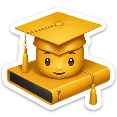 sobre manila amarillo con un logo de graduación 2017 sticker