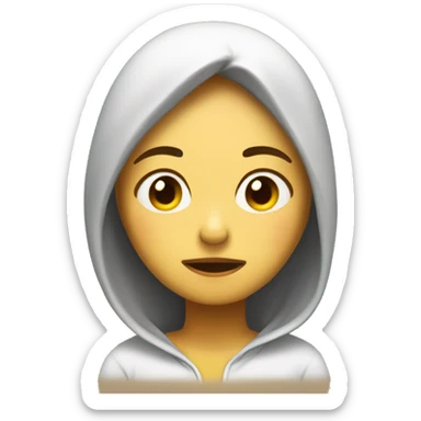 Chica dormida sticker