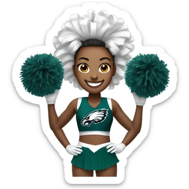 Philadelphia Eagles cheerleader  sticker