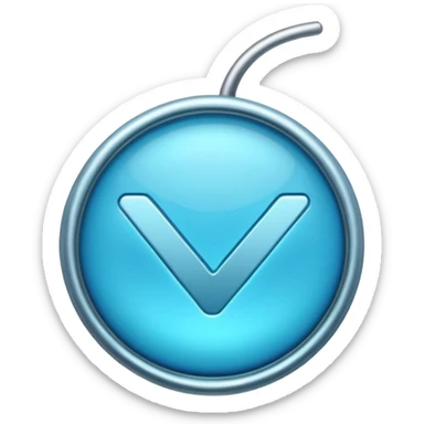 A blue tick used in instagram sticker