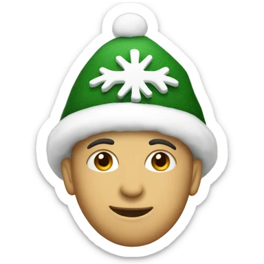 Weihnacht haube sticker