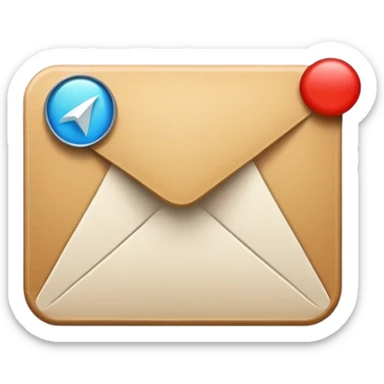 A+ telegram style sticker