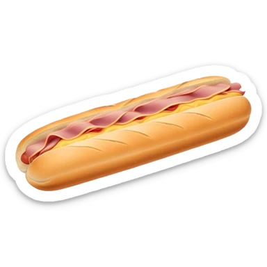 ham cheese bague sticker