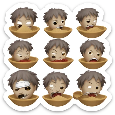 gaara eats sand sticker