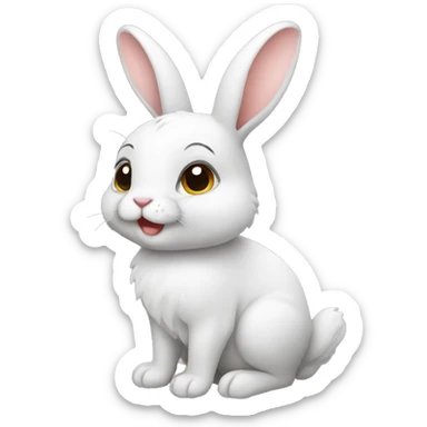 cute little rabbit sticker
