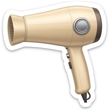 secador de pelo beige sticker