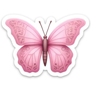 Aesthetic pink butterfly  sticker
