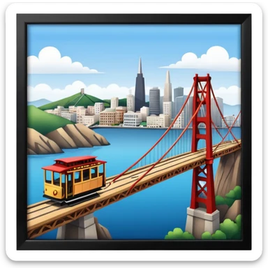 Make a full city of San Francisco  sticker