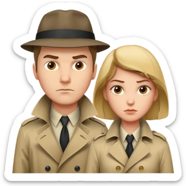 show they're detectives please  sticker
