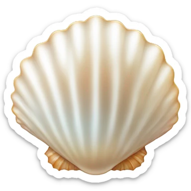 Pearl shell sticker
