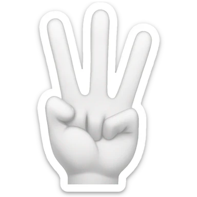 Three Fingers up sticker