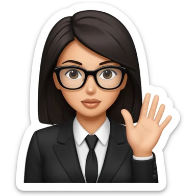 kim kardashian as a lawyer sticker