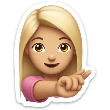 a girl thumb and hand sticker