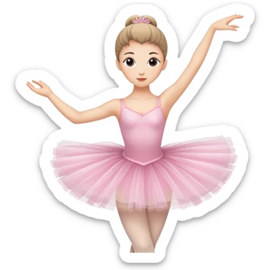 ballerina dancer in ballet pose sticker