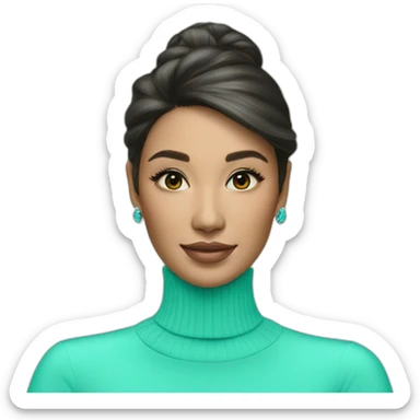 tiffany blue turtleneck sticker