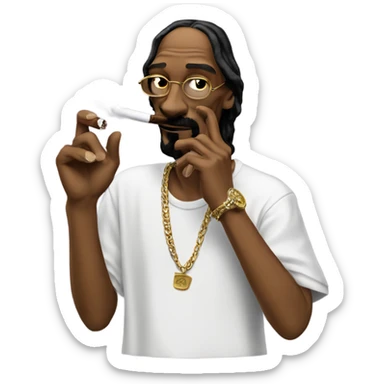 Snoop dogg smoking cigar sticker