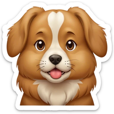 A dog blowing kisses  sticker
