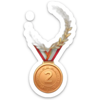 Bronze 3nd place medal sticker