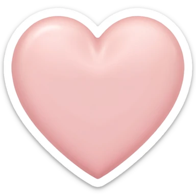 pale pink heart sticker