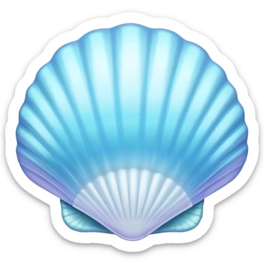 Light blue seashell sticker