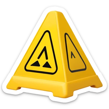 Wet Floor Sign sticker
