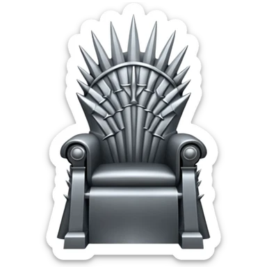 Generate the iron throne emoji sticker