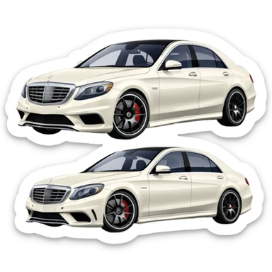 mercedes s63 amg 2012 with white paint  sticker