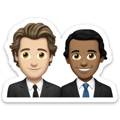 harry styles and Obama best friends sticker