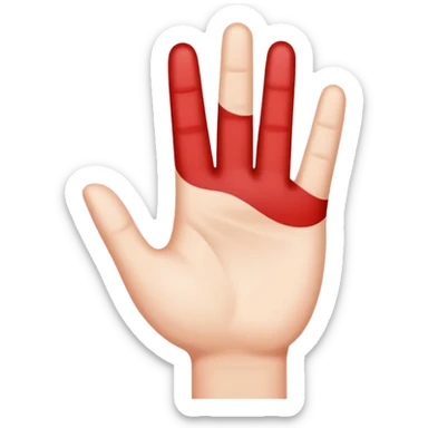 Yvl hand sign sticker