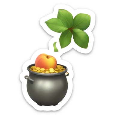 https://www.emojis.com/emoji/peach-dbW251pzguzin https://www.emojis.com/emoji/golden-pot-end-of-rainbow-ZOL8MPK sticker