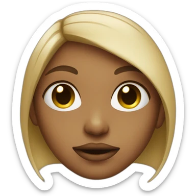 Girl with septum sticker