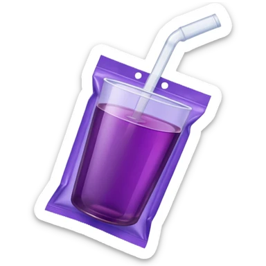 grape juice packet sticker