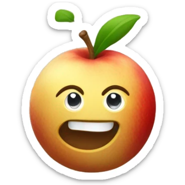 Pomme de terre qui sourit sticker